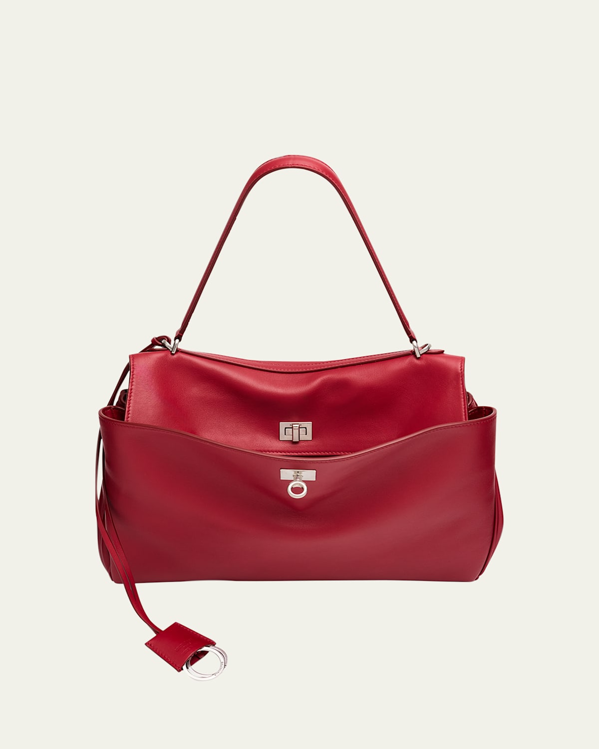 Balenciaga Rodeo Medium Leather Top-Handle Bag