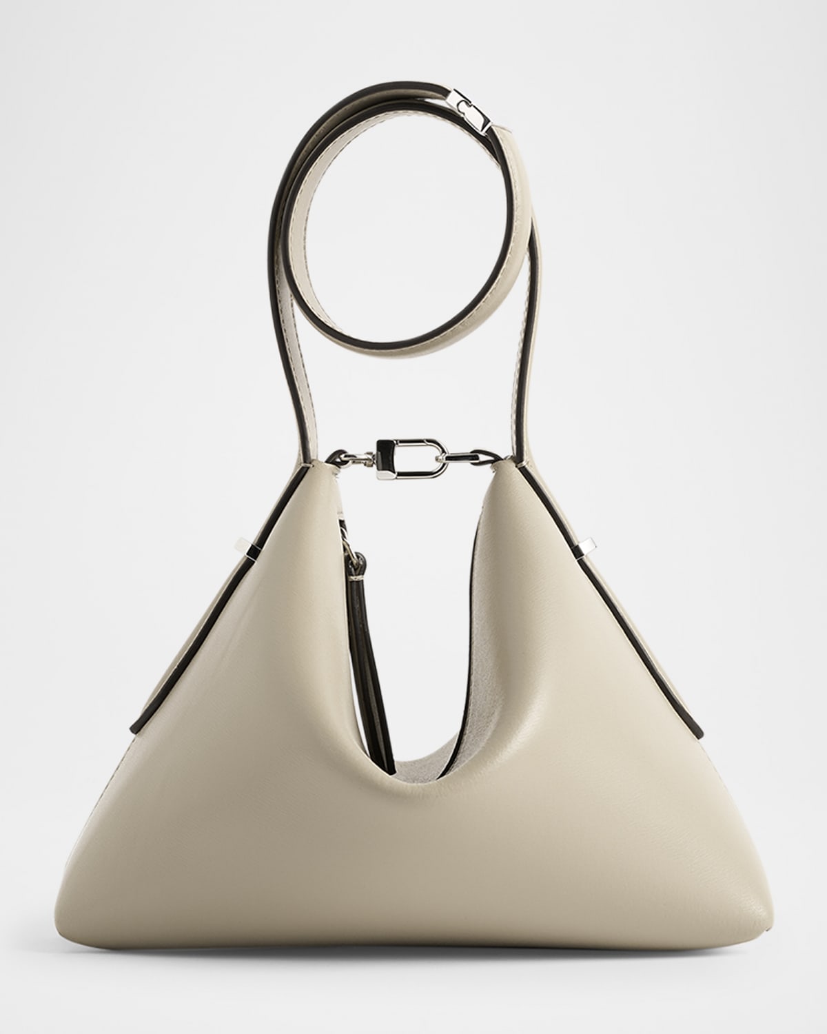 Toteme Bevel Leather Wristlet Bag