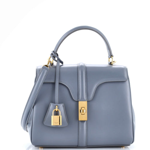 CELINE 16 Top Handle Bag Smooth Calfskin Small