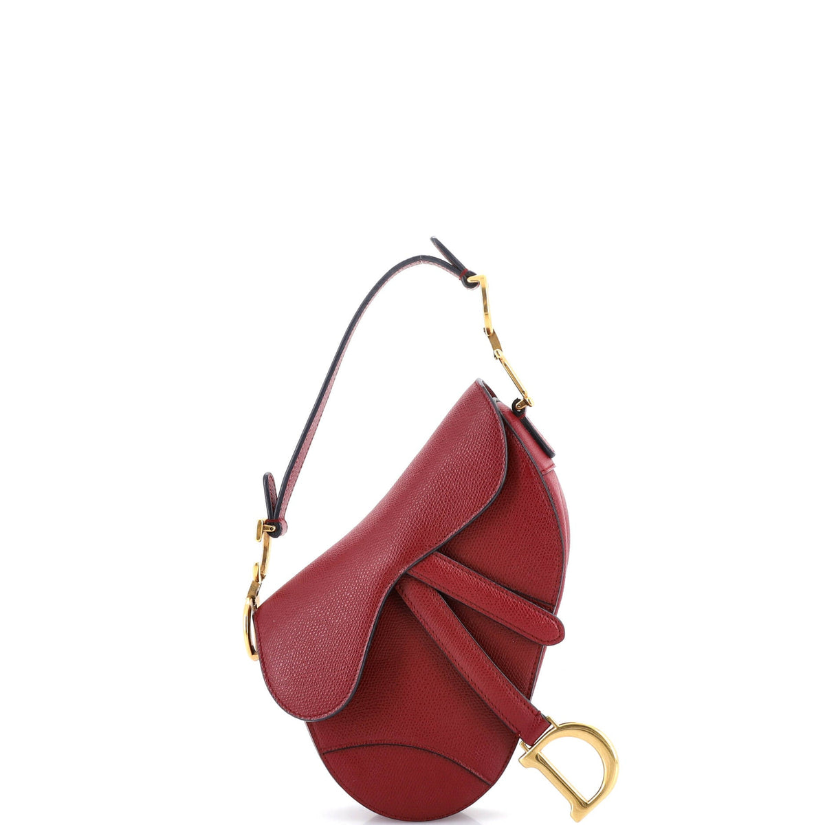 Christian Dior Saddle Handbag Leather Mini