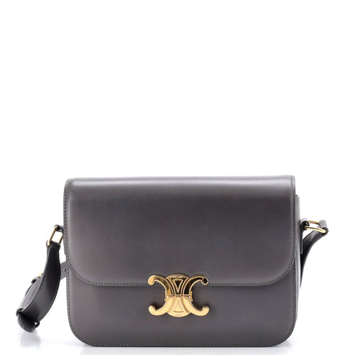 CELINE Triomphe Shoulder Bag Smooth Calfskin Medium