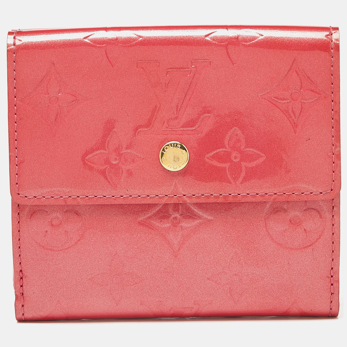 Louis Vuitton Framboise Monogram Vernis Elise Wallet