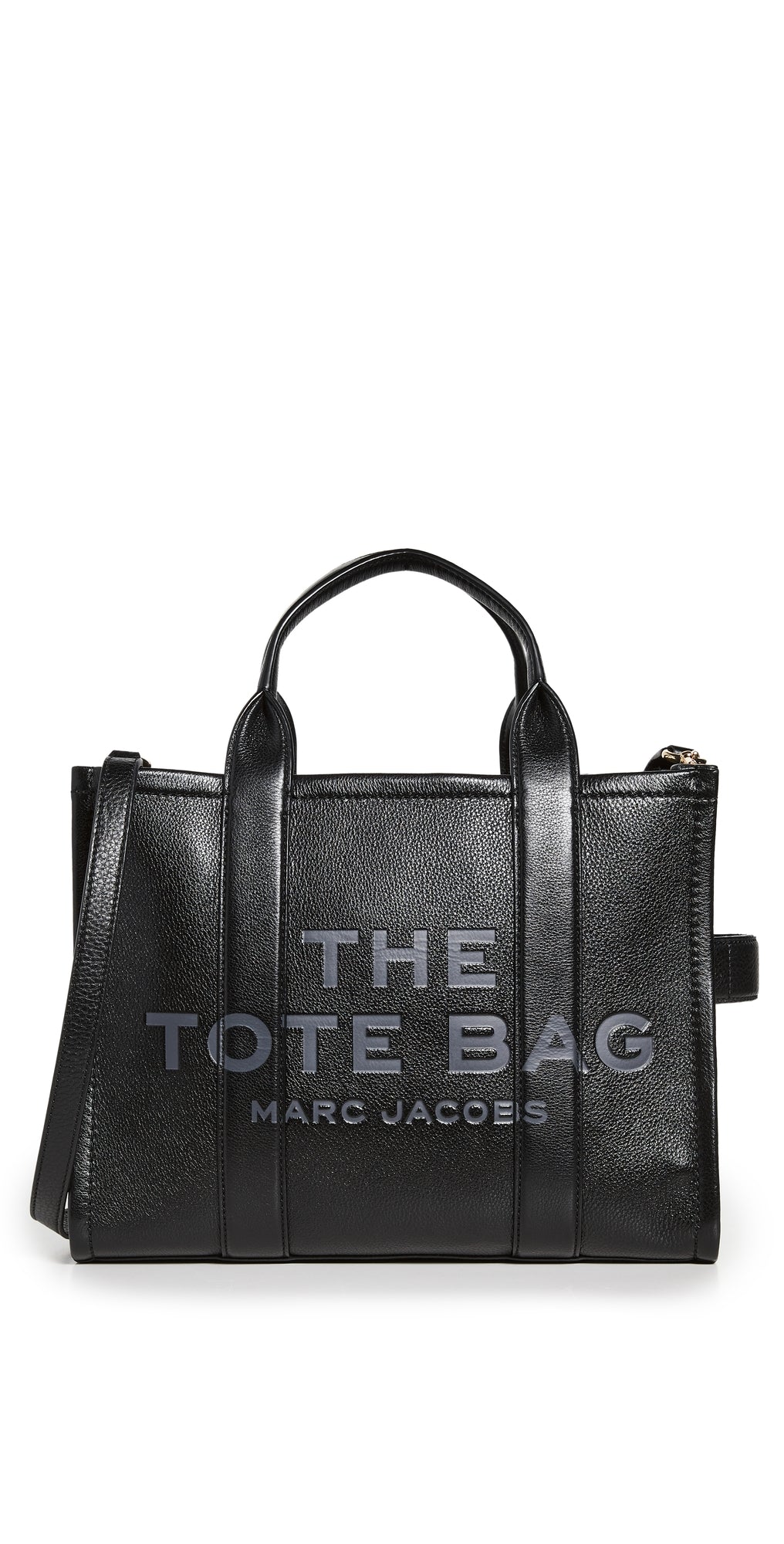 Marc Jacobs The Leather Medium Tote Bag Black One Size