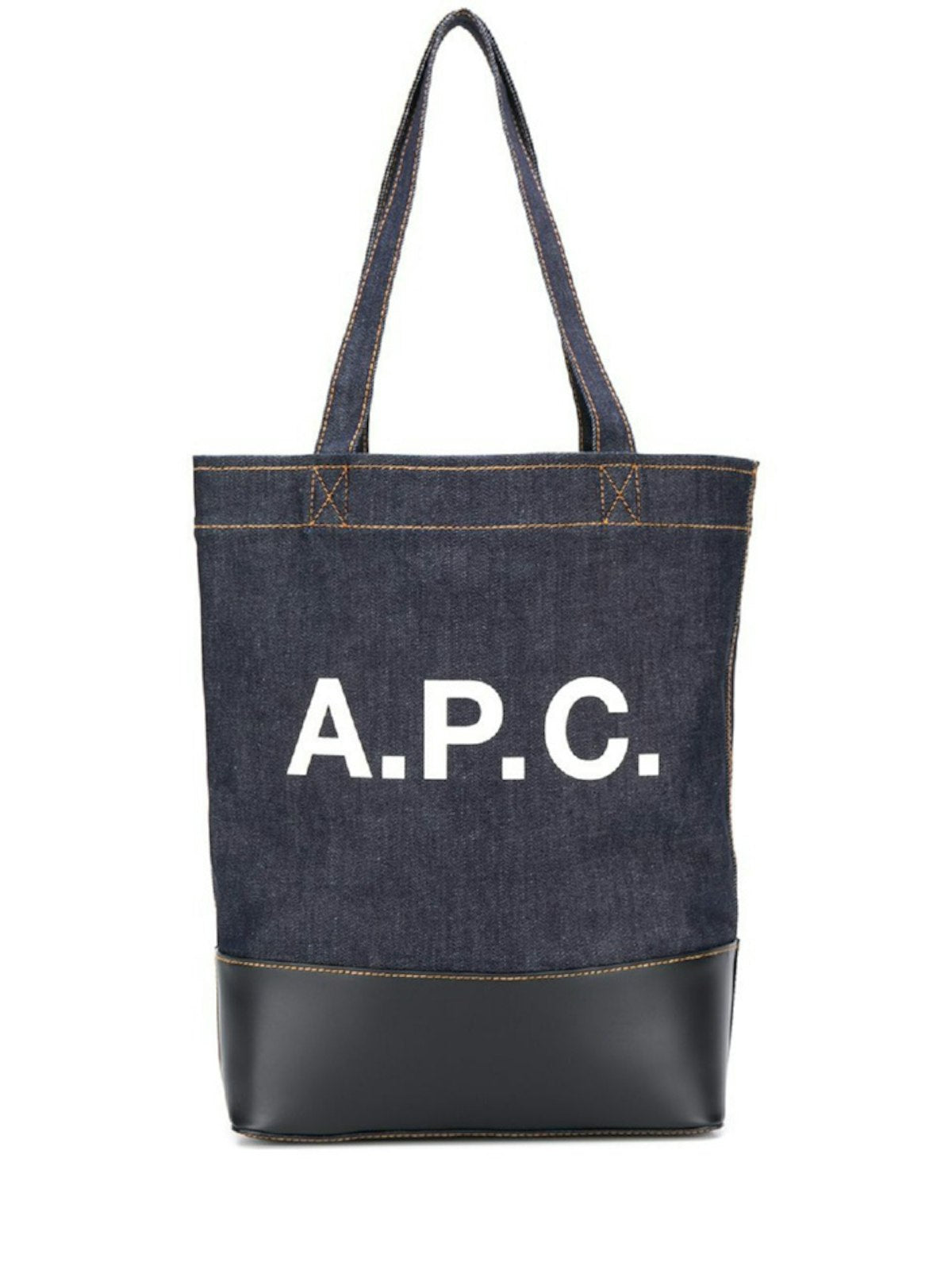 A.p.c. Men's Axel Denim Tote Bag in Blue | Size UNI | CODDPM61444IAK