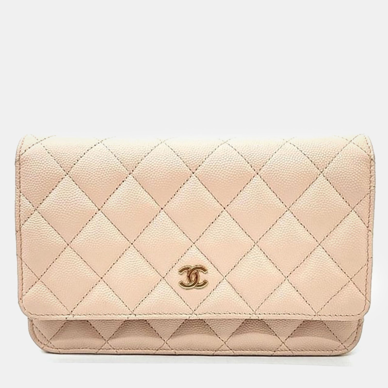 Chanel Beige Leather Gabrielle WOC Mini Crossbody Bag