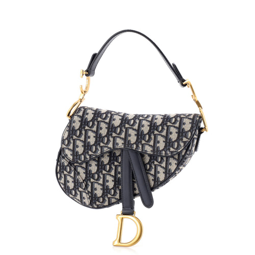 Saddle Handbag Oblique Canvas Mini