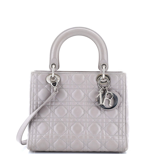 Lady Dior Bag Cannage Quilt Lambskin Medium