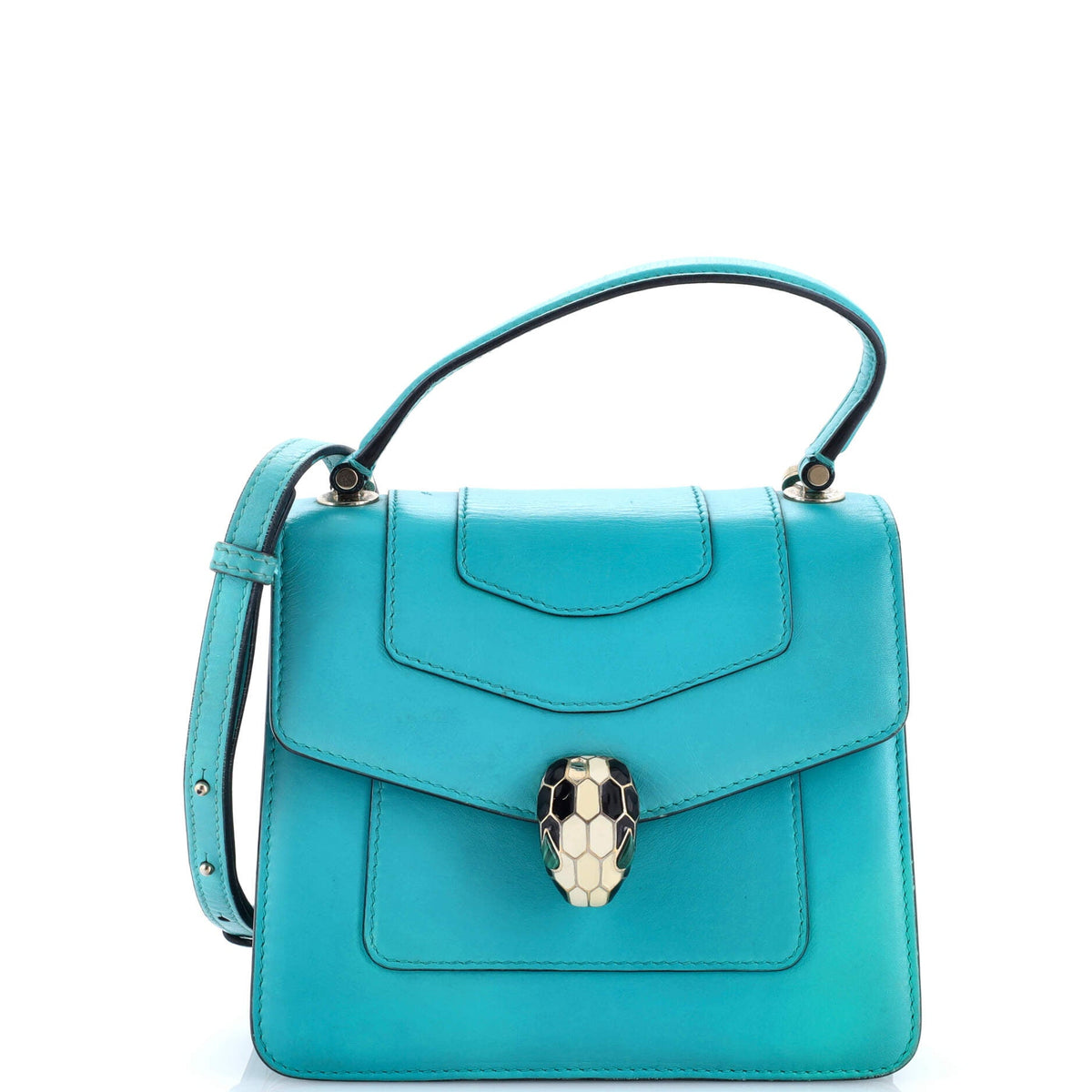 Bvlgari BVLGARI Serpenti Forever Top Handle Bag Leather Small