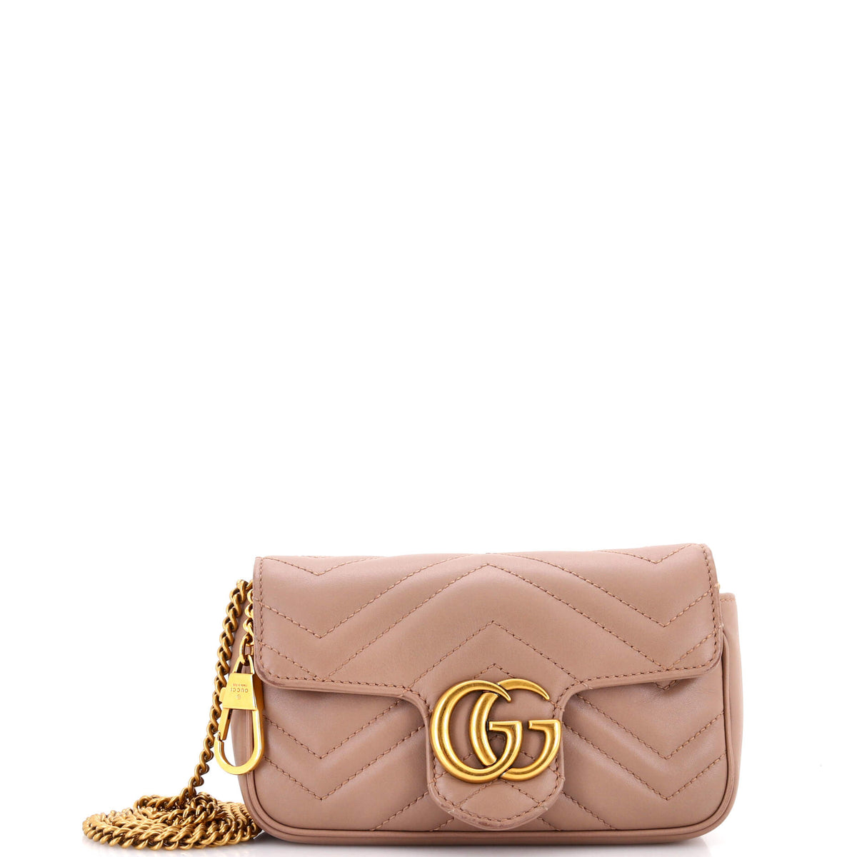 Gucci GUCCI GG Marmont Flap Bag Matelasse Leather Super Mini