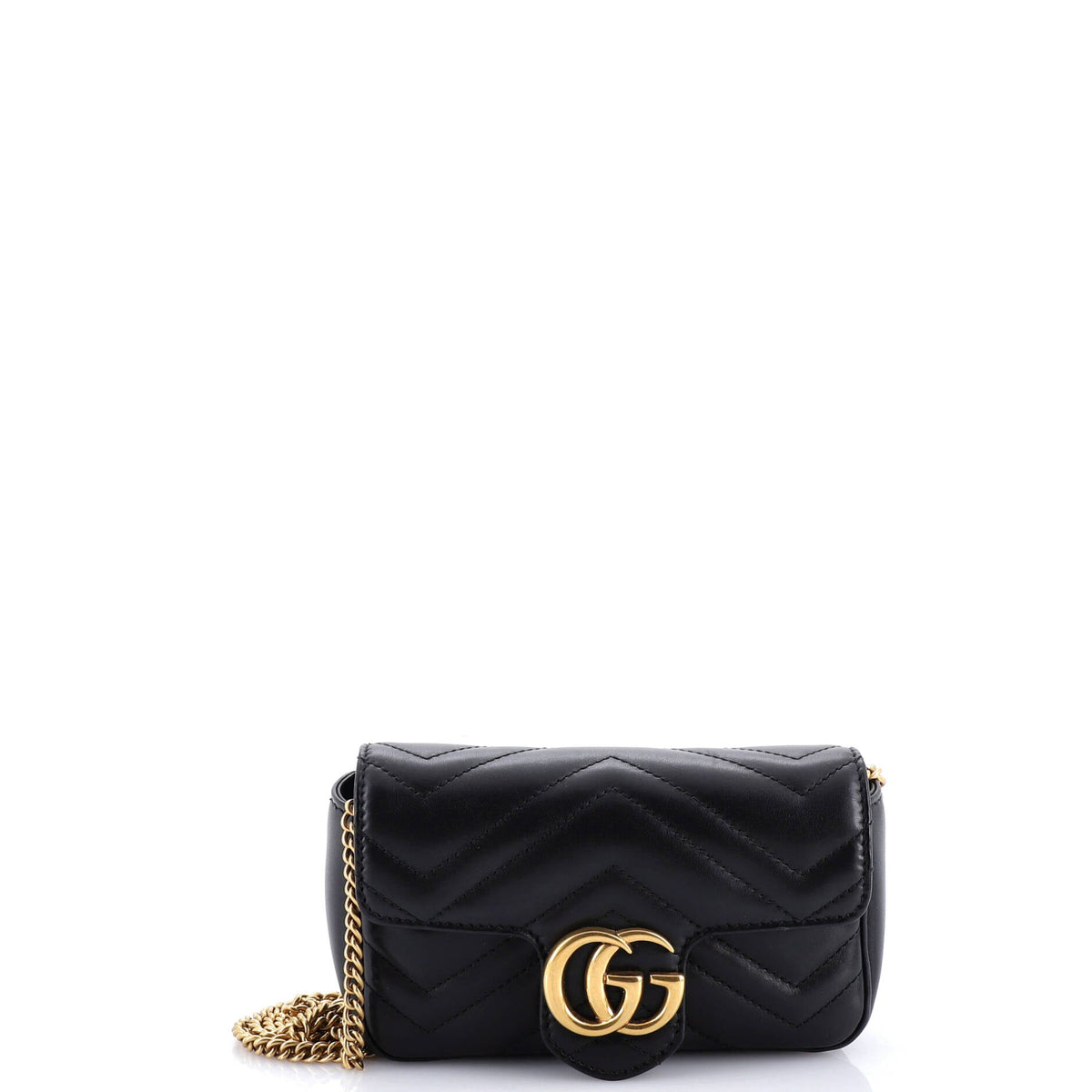 Gucci GUCCI GG Marmont Flap Bag Matelasse Leather Super Mini