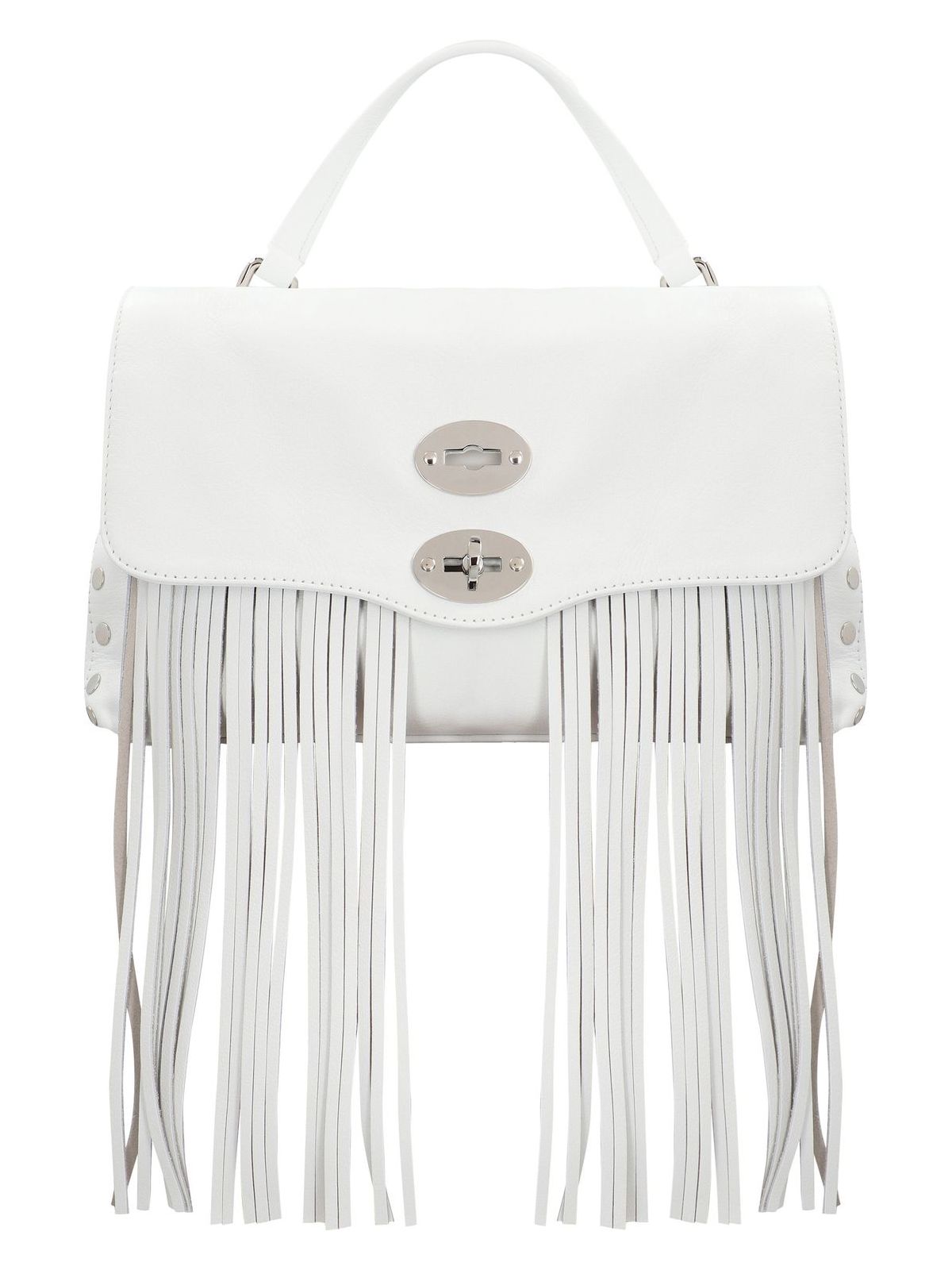 Zanellato Women's Postina S Leather Handbag in White | 0680101010000S Color Z1170