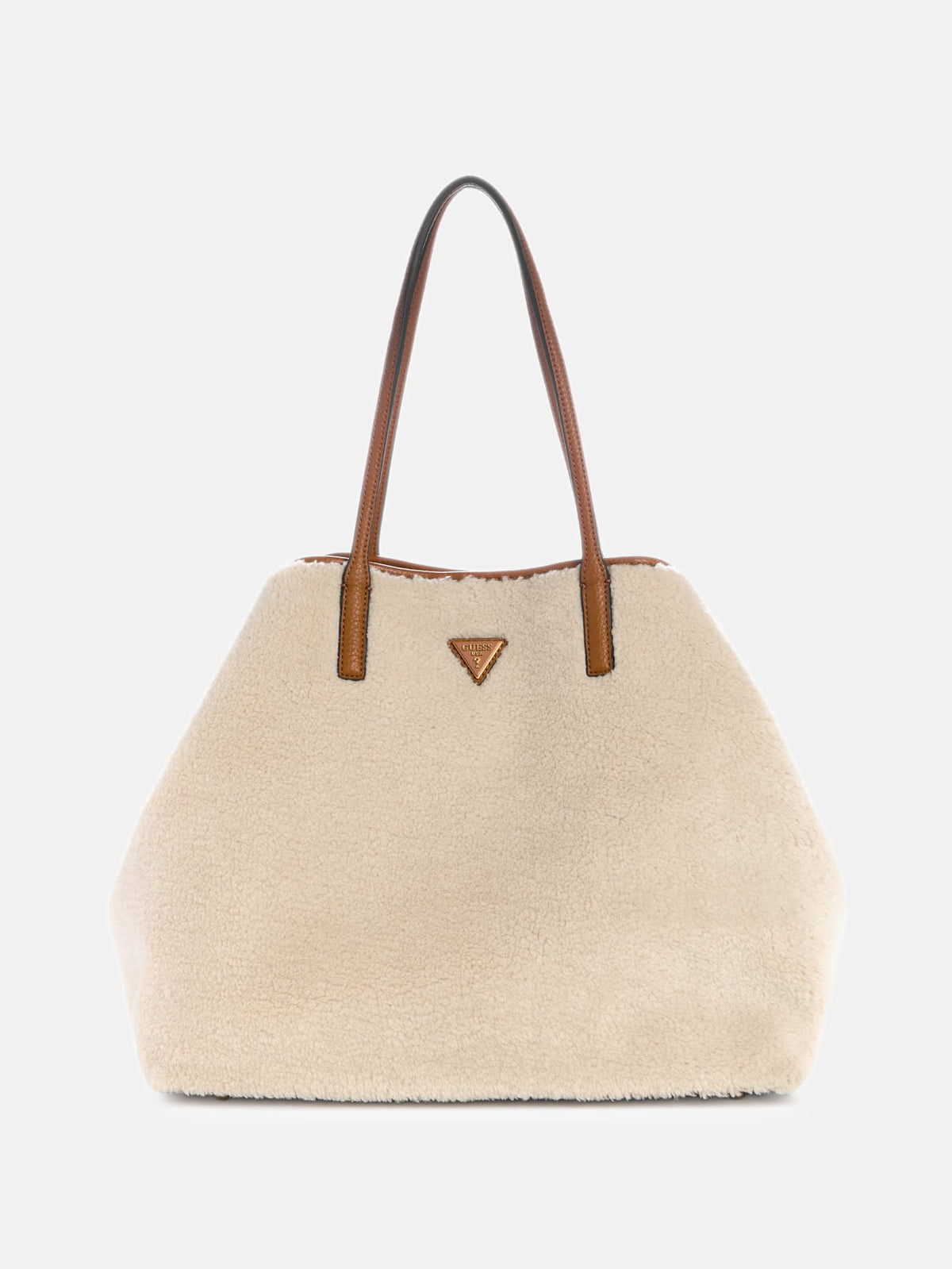 Guess Victtoria Shearling Large Tote Set