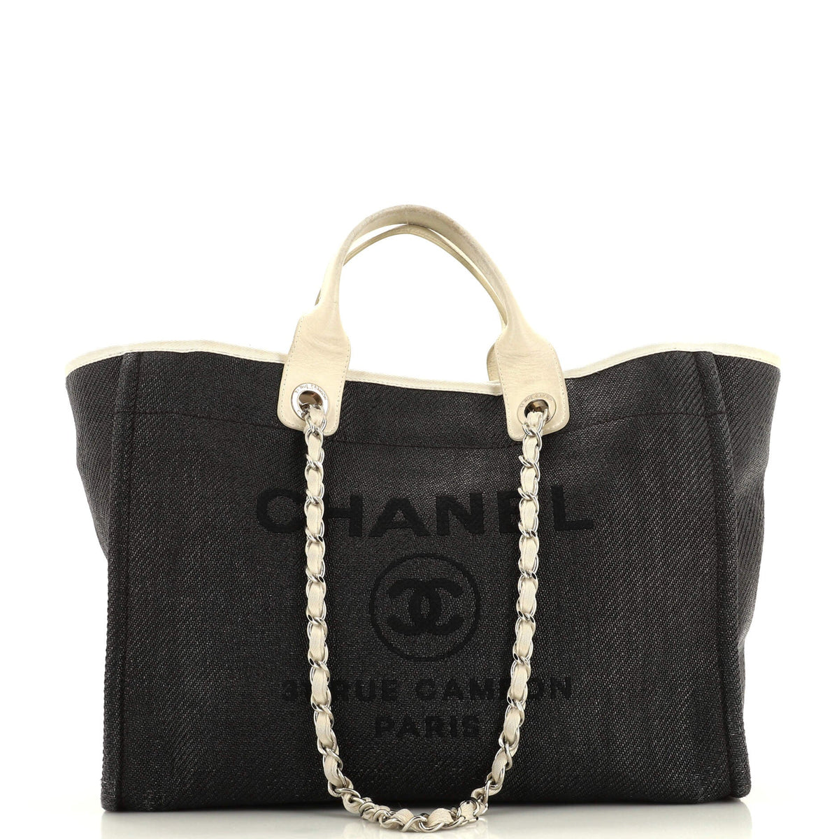 Chanel CHANEL Deauville Tote Raffia Medium