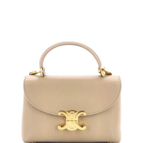CELINE Nino Top Handle Bag Leather Teen