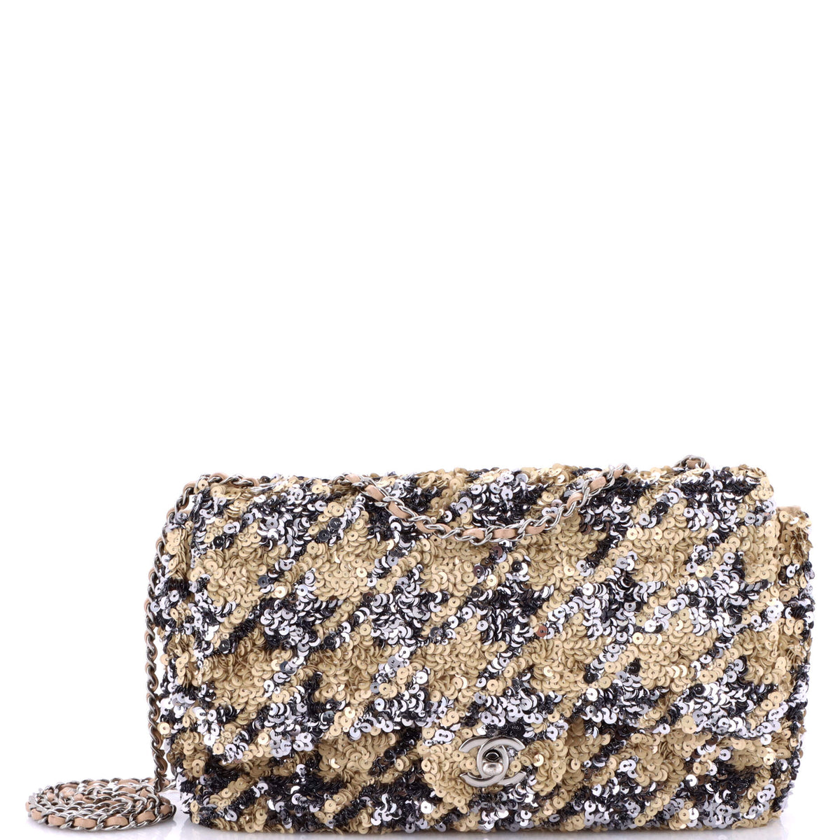 Chanel CHANEL Flap Bag Multicolor Sequins Medium