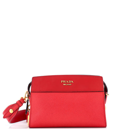 PRADA Esplanade Crossbody Bag Saffiano with City Calf Small