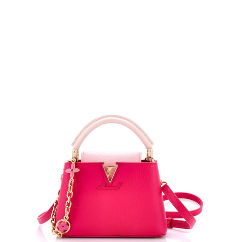 Flower Chain Capucines Bag Leather Mini