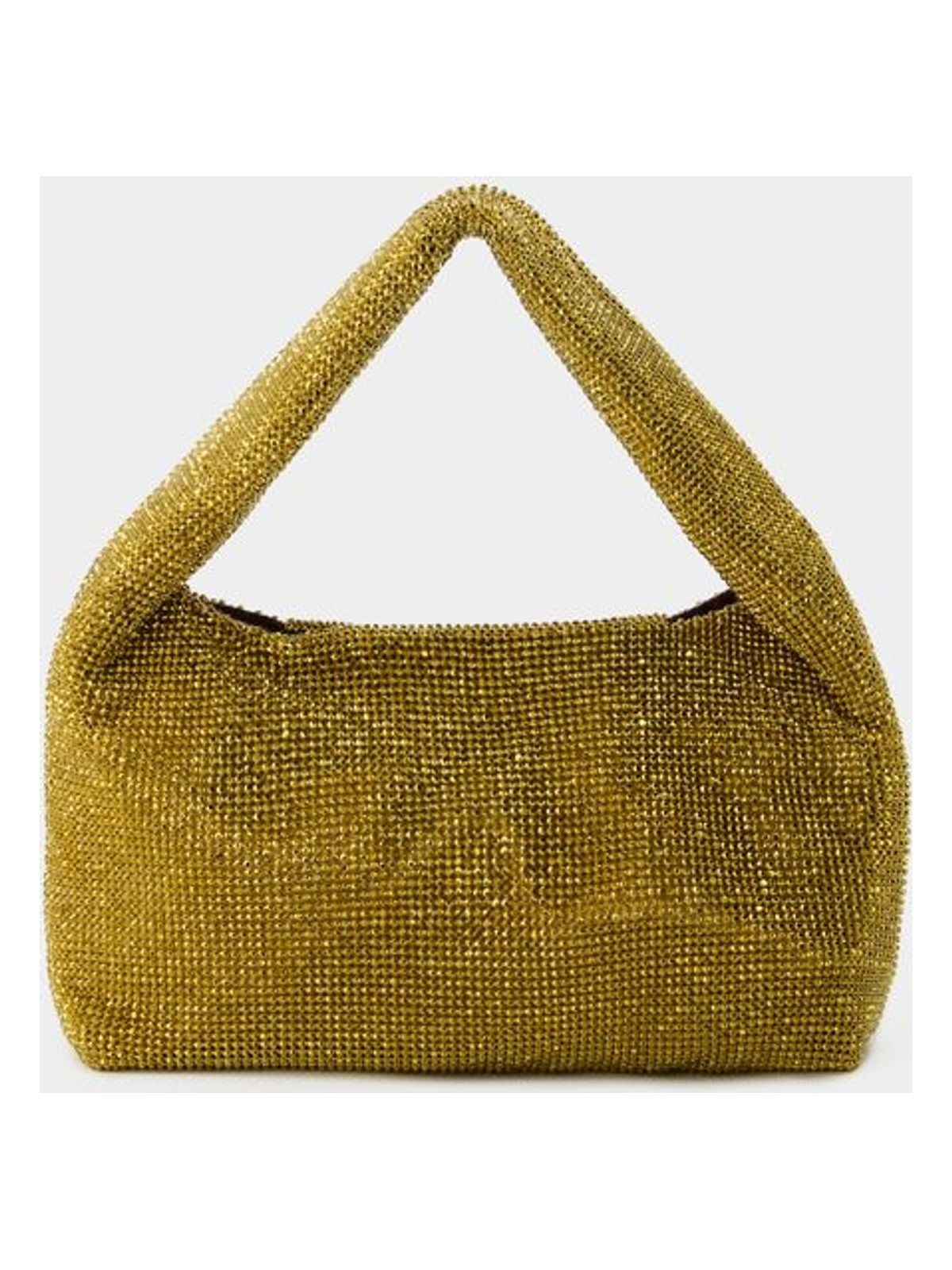 Kara Women's Mini Crystal Armpit Bag in Gold | HB320 Color 2504