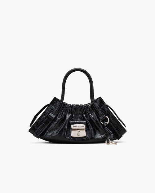 Marc Jacobs The Croc Cristina Small Satchel Bag in Black