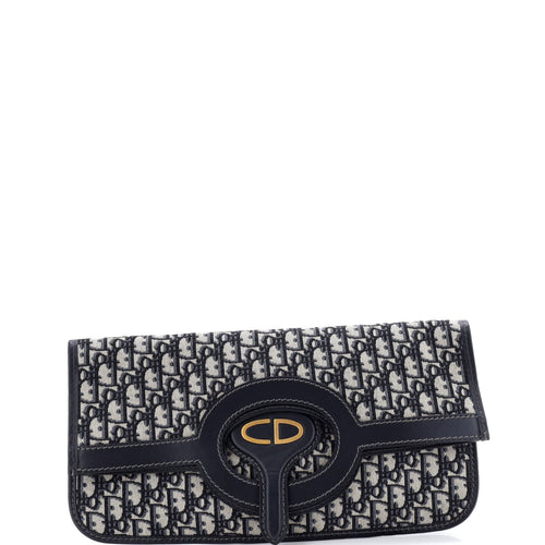 Fold Over Clutch Oblique Canvas