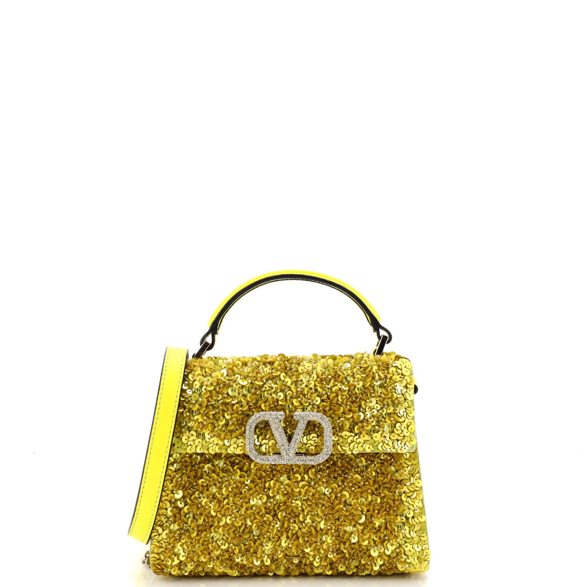 Valentino VALENTINO GARAVANI VSling Top Handle Bag Sequins Mini
