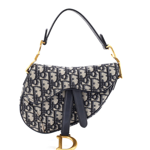 Saddle Handbag Oblique Canvas Mini