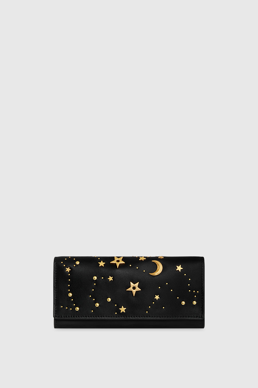 Rebecca Minkoff Continental Wallet With Celestial Studs Bag In Black