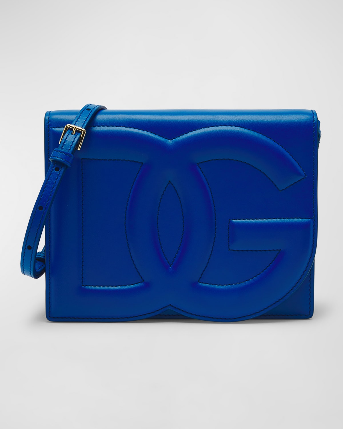 Boss DG Logo Flap Leather Shoulder Bag