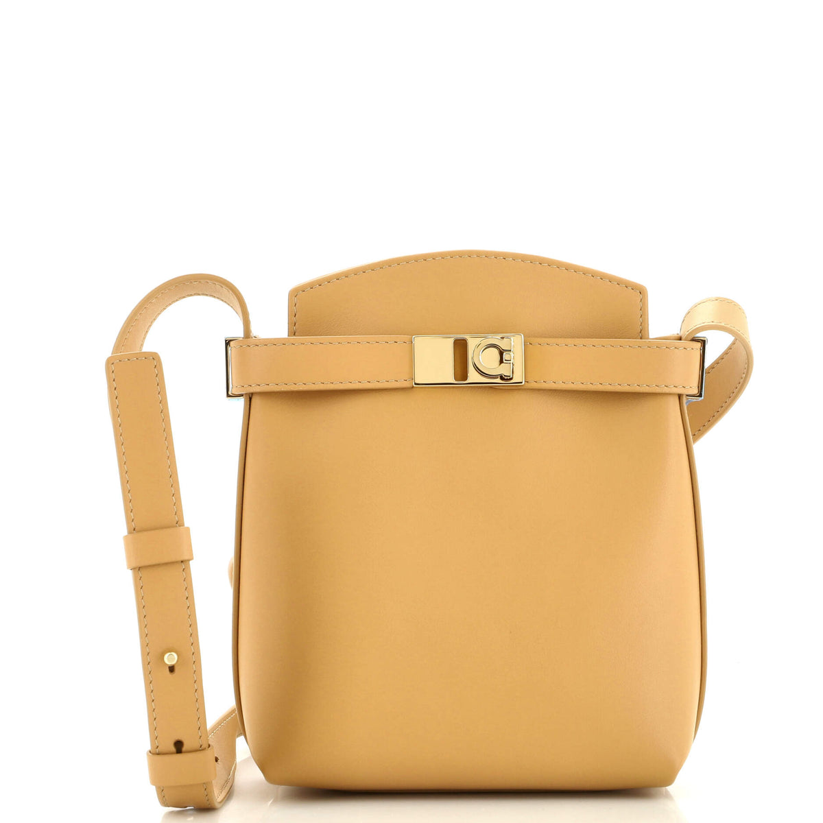 Salvatore Ferragamo Hug Gancini Phone Holder Crossbody Bag Leather