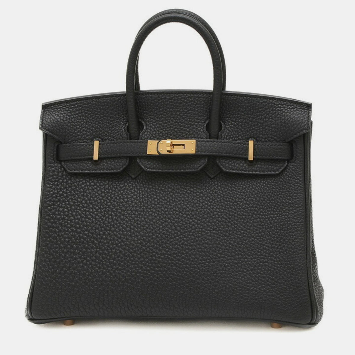 Hermès Black Rose Togo Birkin 25 Handbag