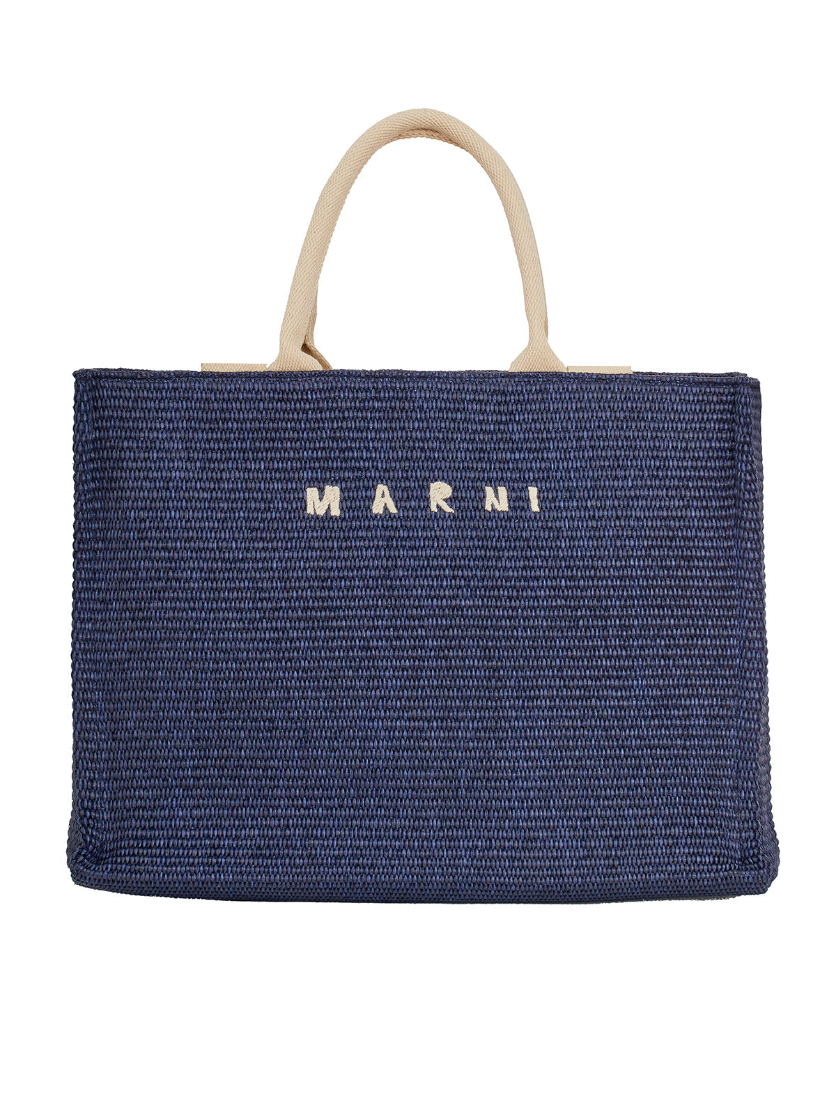 Marni Women's Borsa Tote Grande In Rafia in Blue | Size UNICA | HFSHMP0078U0P386000B90 Color Blue
