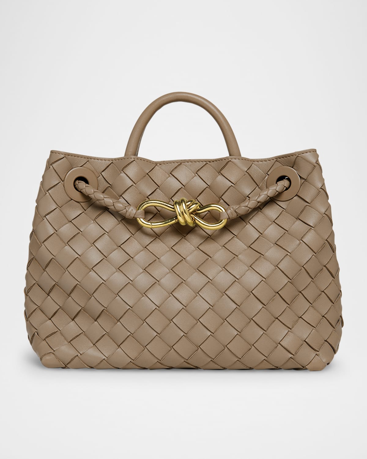Bottega Veneta Andiamo Small Leather Top-Handle Bag