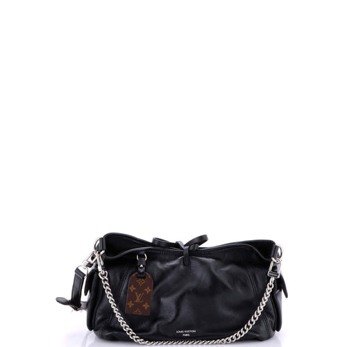 CarryAll Cargo Hobo Leather with Monogram Canvas PM