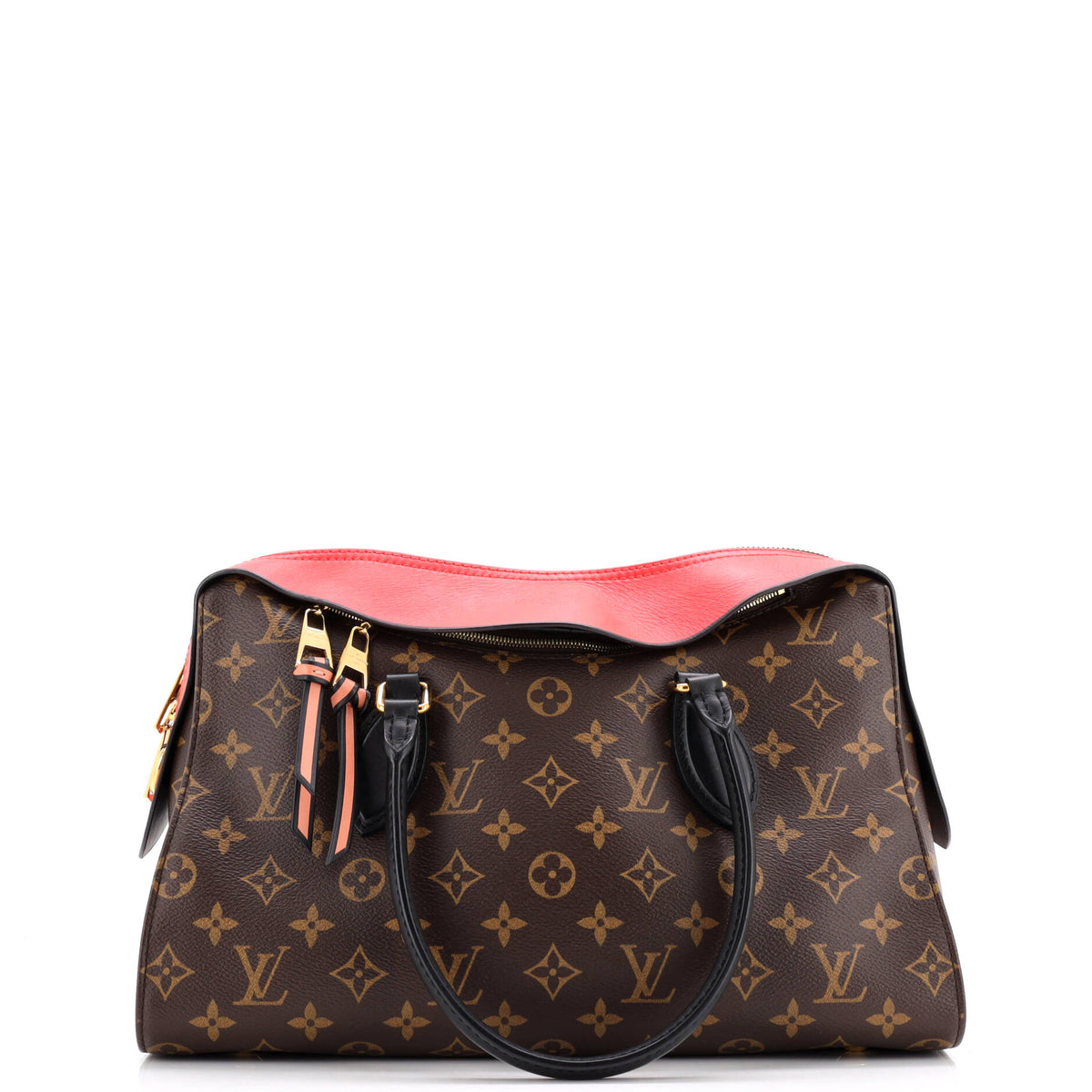 Louis Vuitton Tuileries Handbag Monogram Canvas with Leather