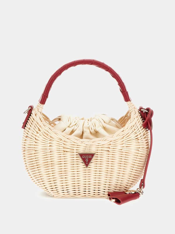 Guess Sveiney Raffia Mini Handtasche