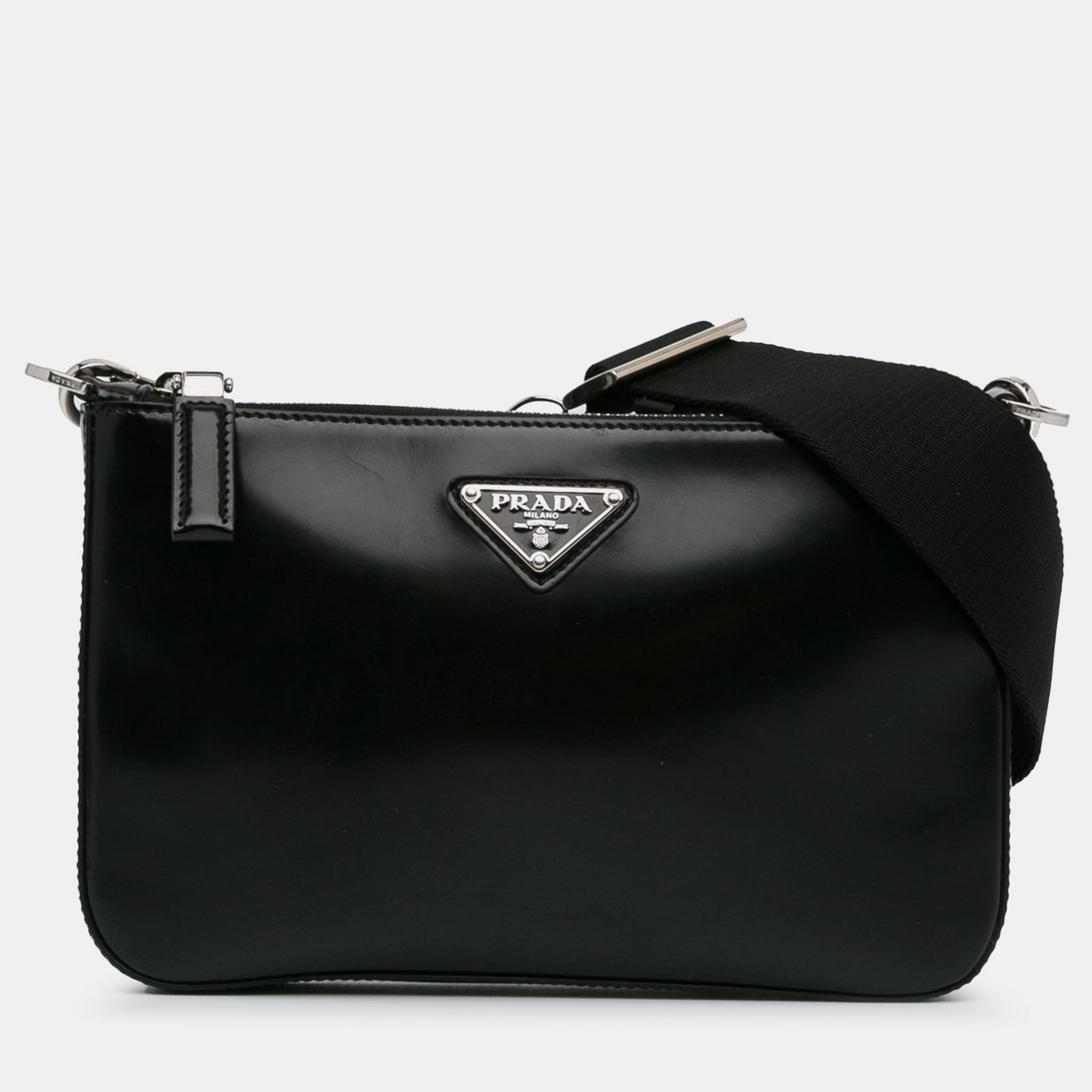 Prada Black Leather Crossbody Bag