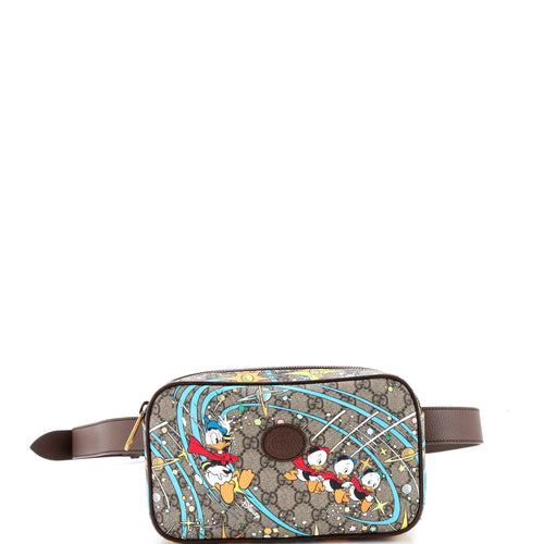 GUCCI Disney Donald Duck Belt Bag Printed GG Coated Canvas