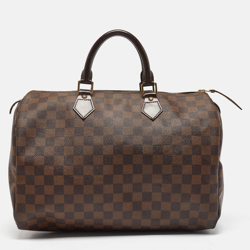 Damier Ebene Canvas Speedy 35 Bag