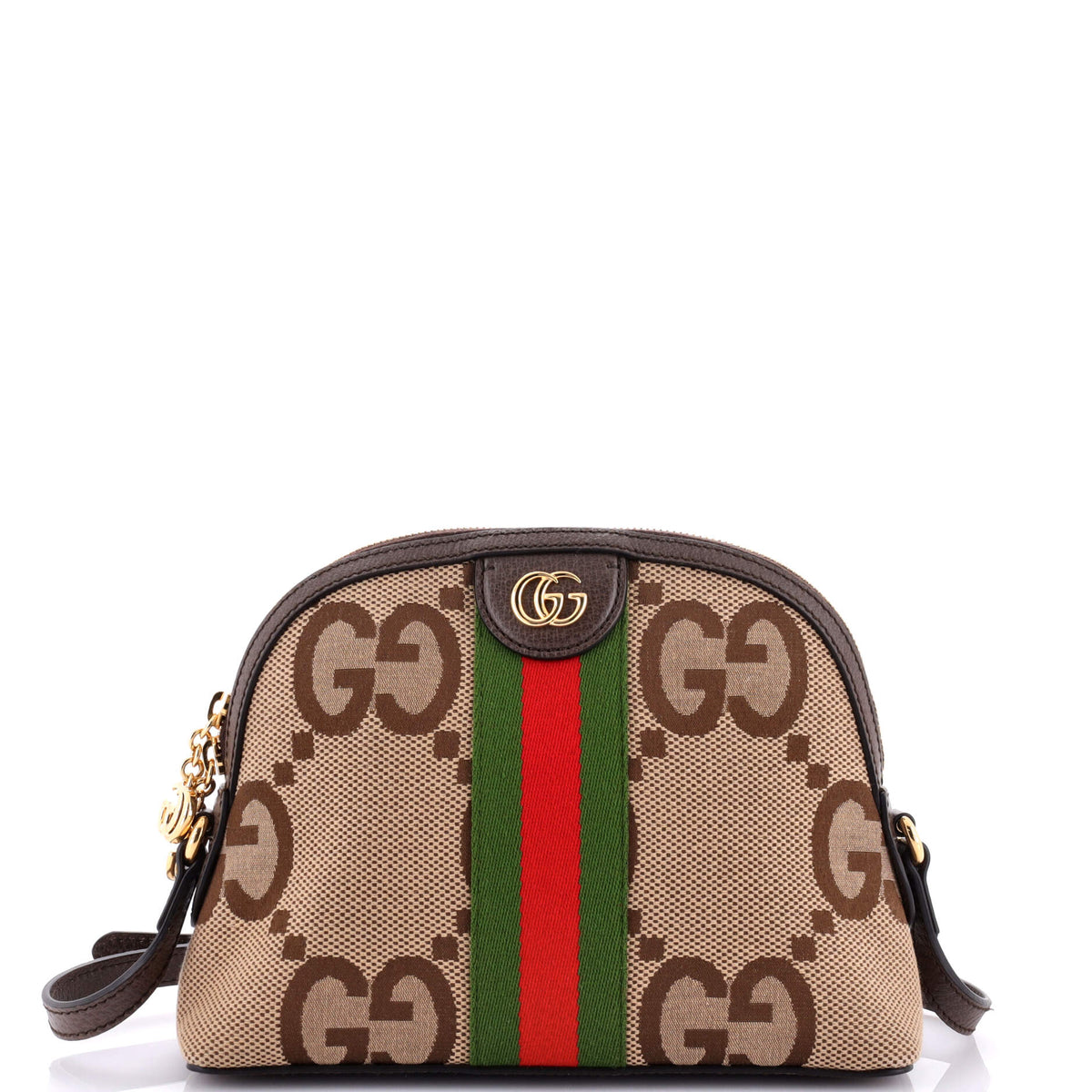 Gucci GUCCI Ophidia Dome Shoulder Bag Jumbo GG Canvas Small