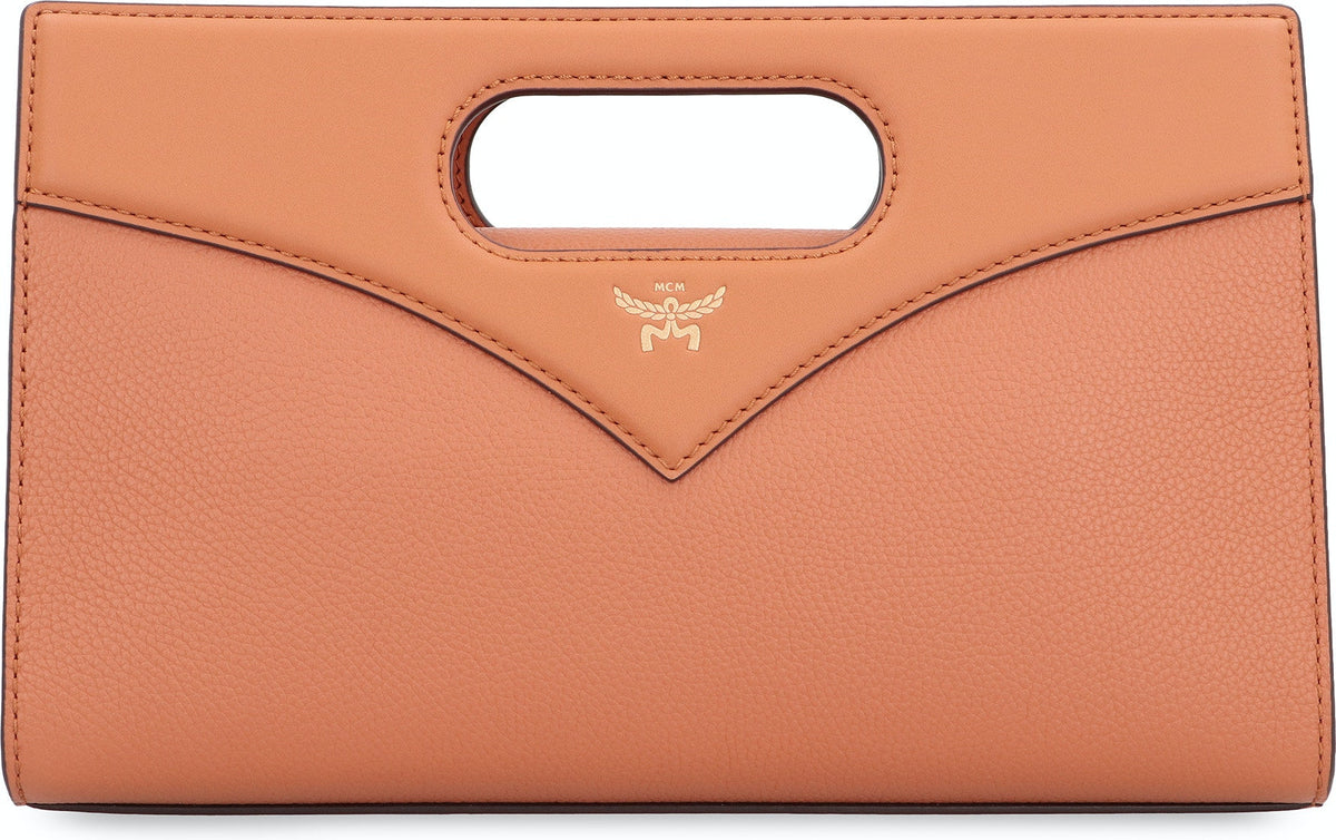 Mcm Women's Diamond Leather Mini Tote - Brown in Saddle Brown | MWRESAK03 Color CO