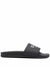 Men's Logo Detail Rubber Slides in Black | Size 39 | FFM002317205014 Color 2124