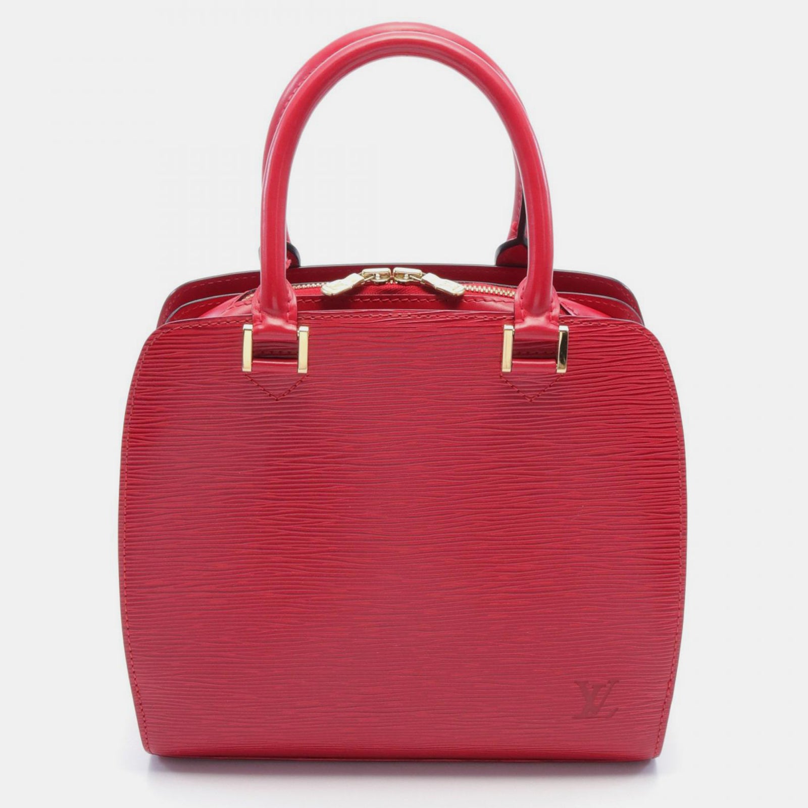 Louis Vuitton Sac cartable Pont Neuf en cuir rouge