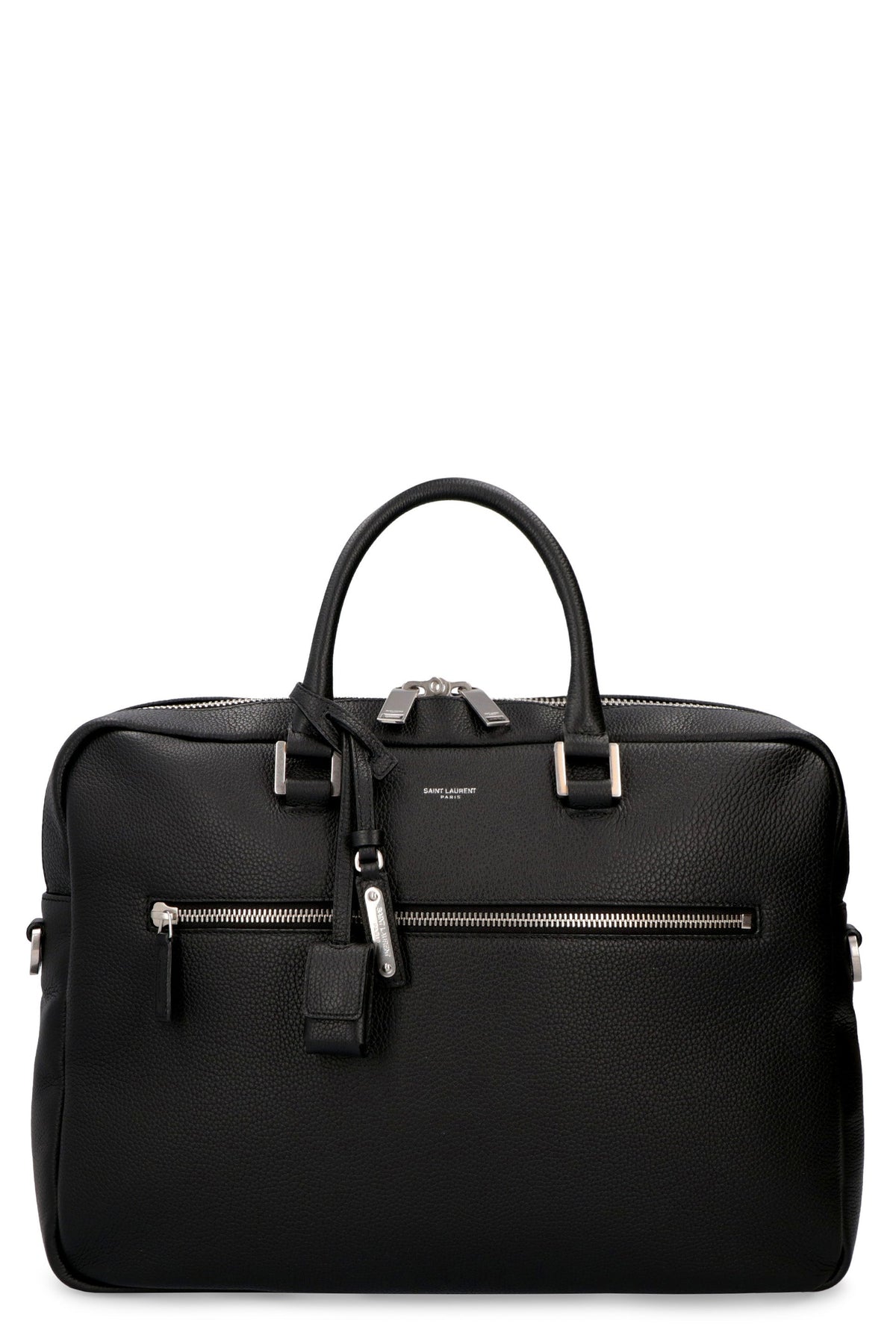 Saint Laurent Men's Leather Briefcase in Black | Size UNICA | 656670DTI0E