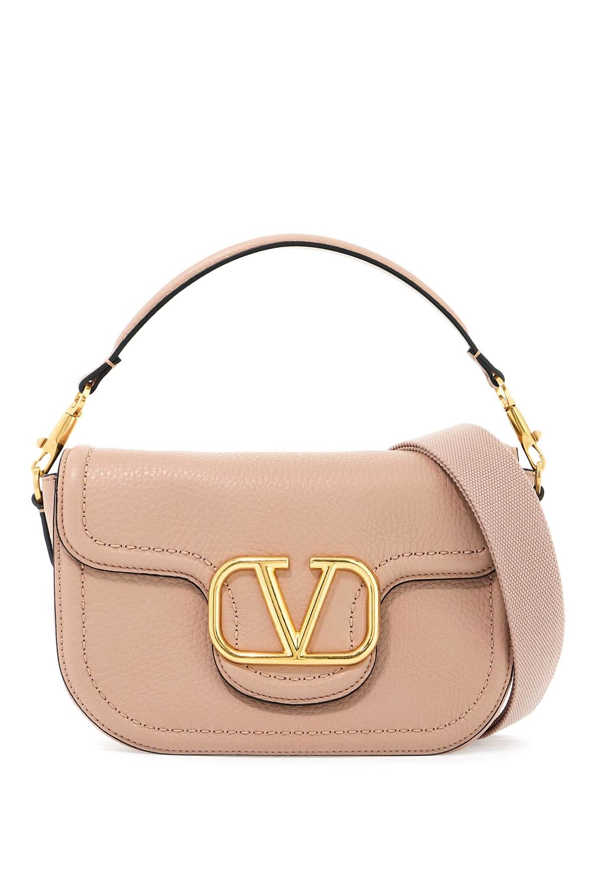 Valentino Alltime Hammered Leather Shoulder Bag