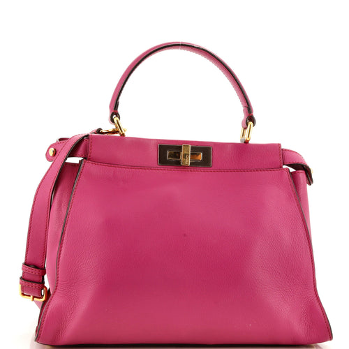 FENDI Peekaboo Bag Rigid Leather Regular