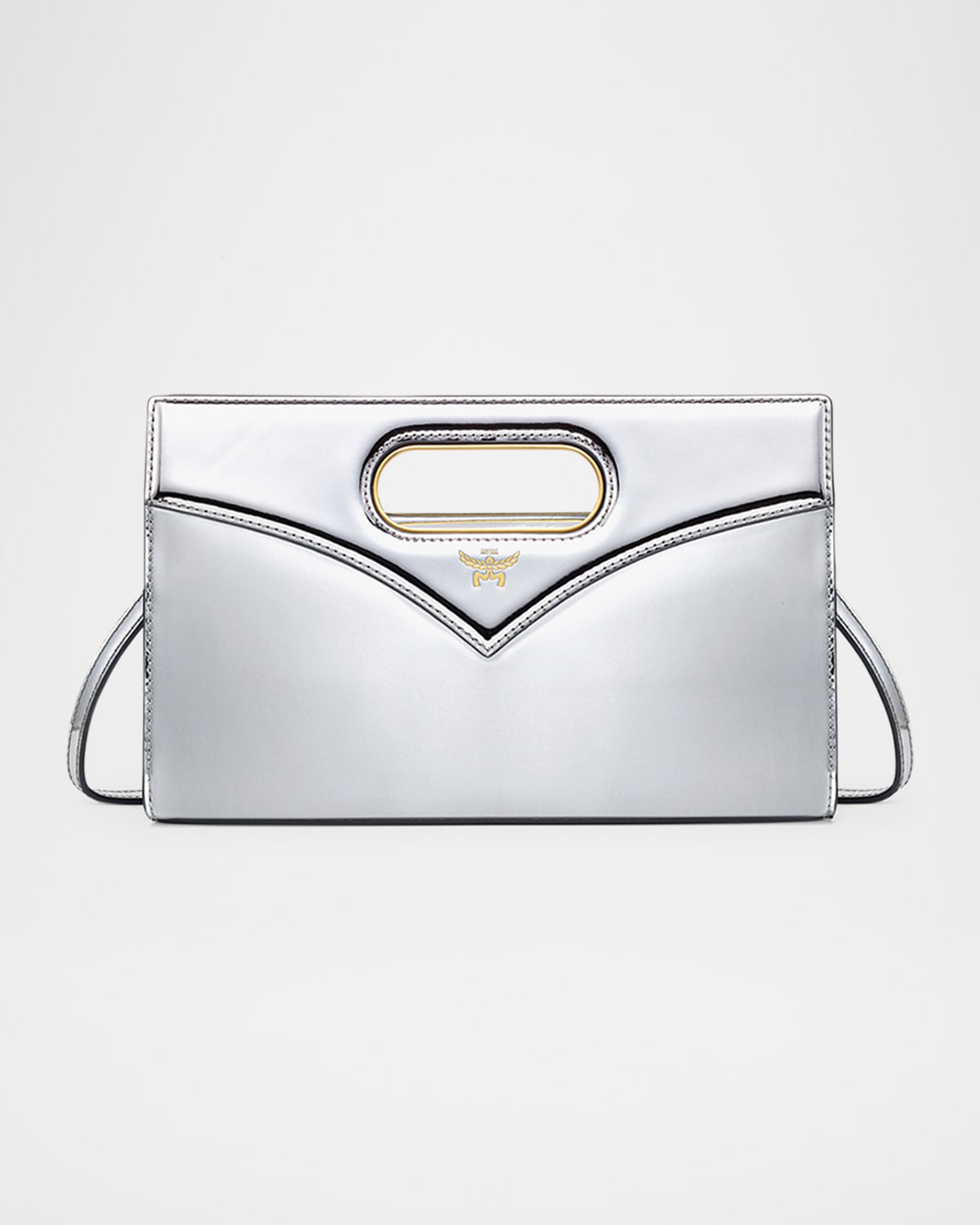 MCM Diamond Metallic Leather Crossbody Bag