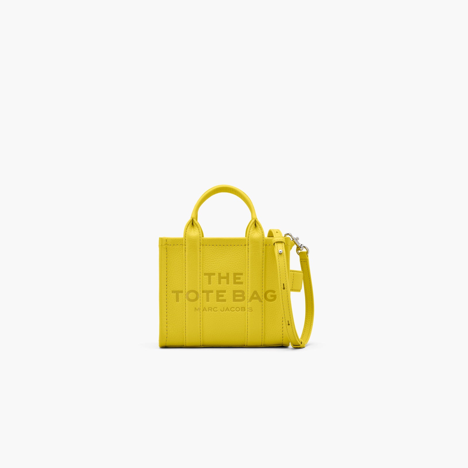 Marc Jacobs The Leather Crossbody Tote Bag in Smiley Yellow