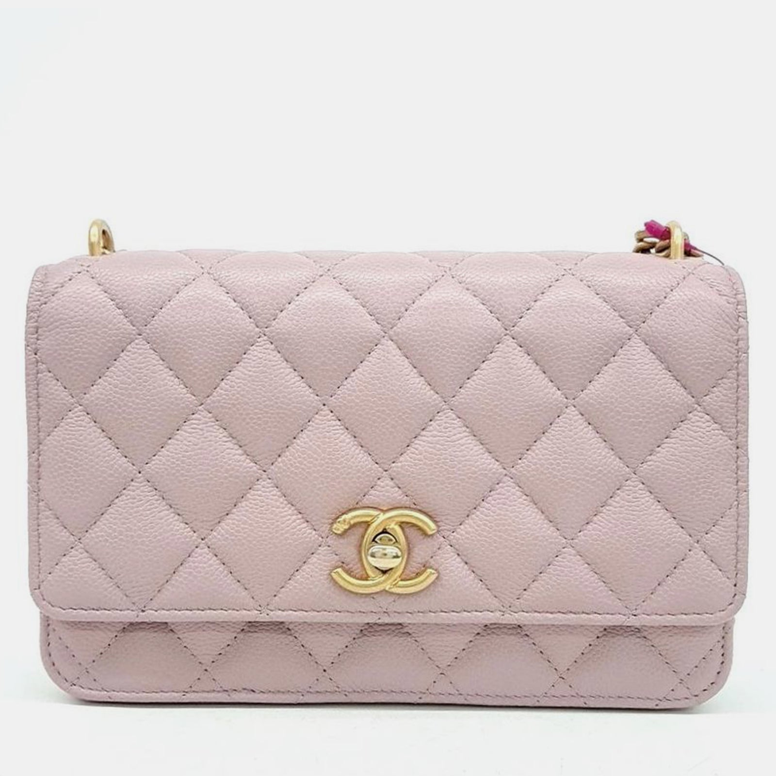 Chanel Caviar Heart Ball WOC Mini Crossbody Bag