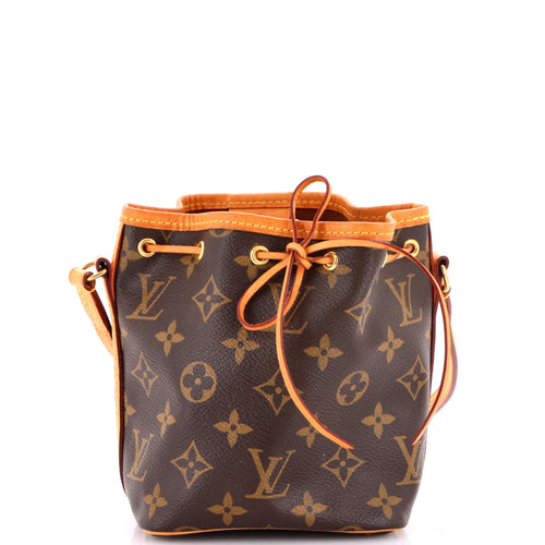 Noe Handbag Monogram Canvas Nano