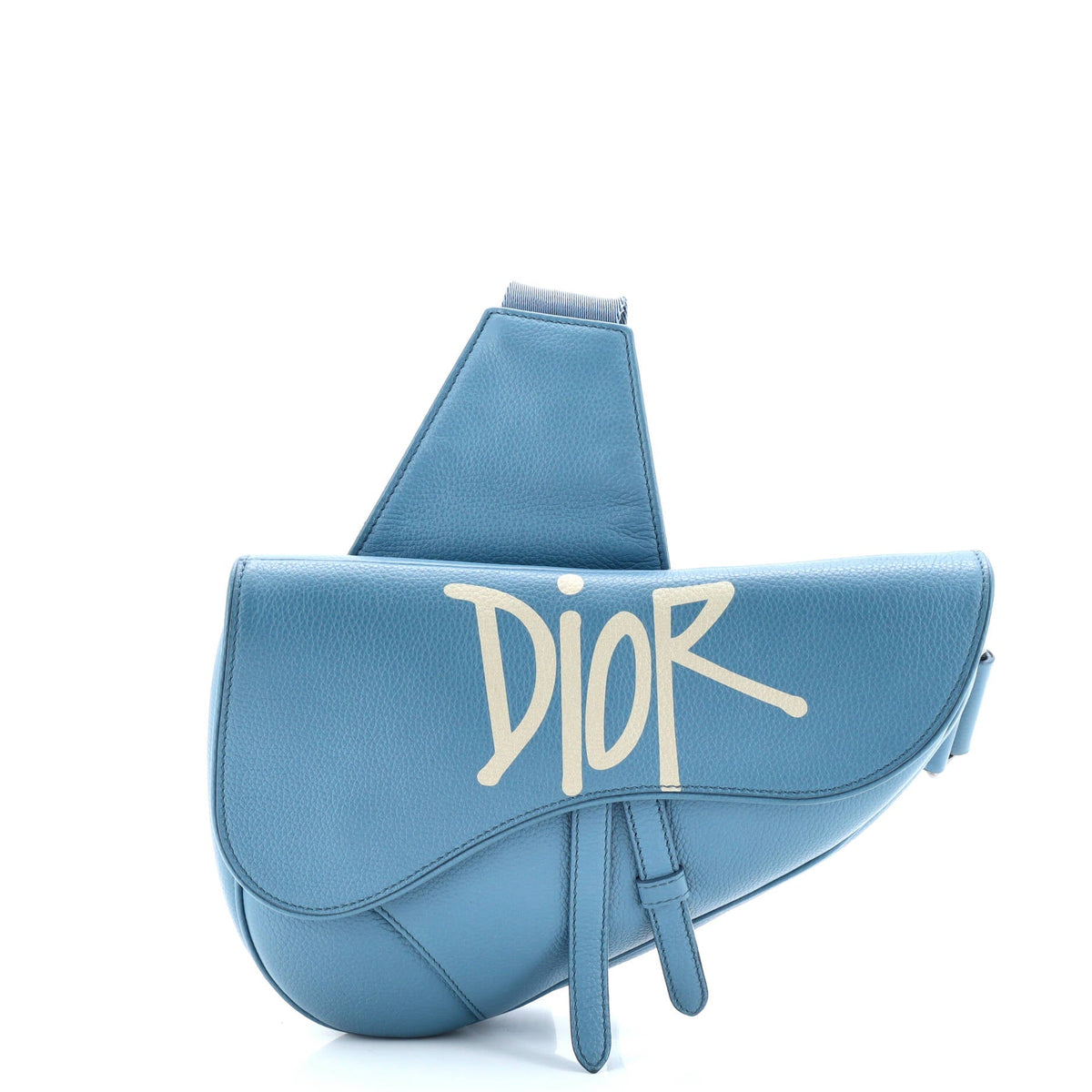 Christian Dior Shawn Stussy Saddle Crossbody Bag Printed Leather